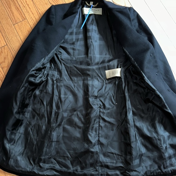 🔥🔥🔥Authentic Burberry Long Black Wool Cashmere Coat Jacket - Picture 8 of 10